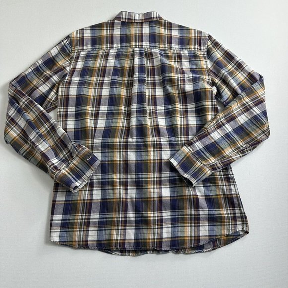 Shirts By AG Adriano Goldschmied Purple Plaid Flannel Mens Size Medium Casual - Picture 2 of 9